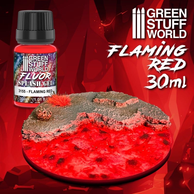 GSW Water Effects - Fluor Splash Gel 30ml - Flaming Red - Image 2