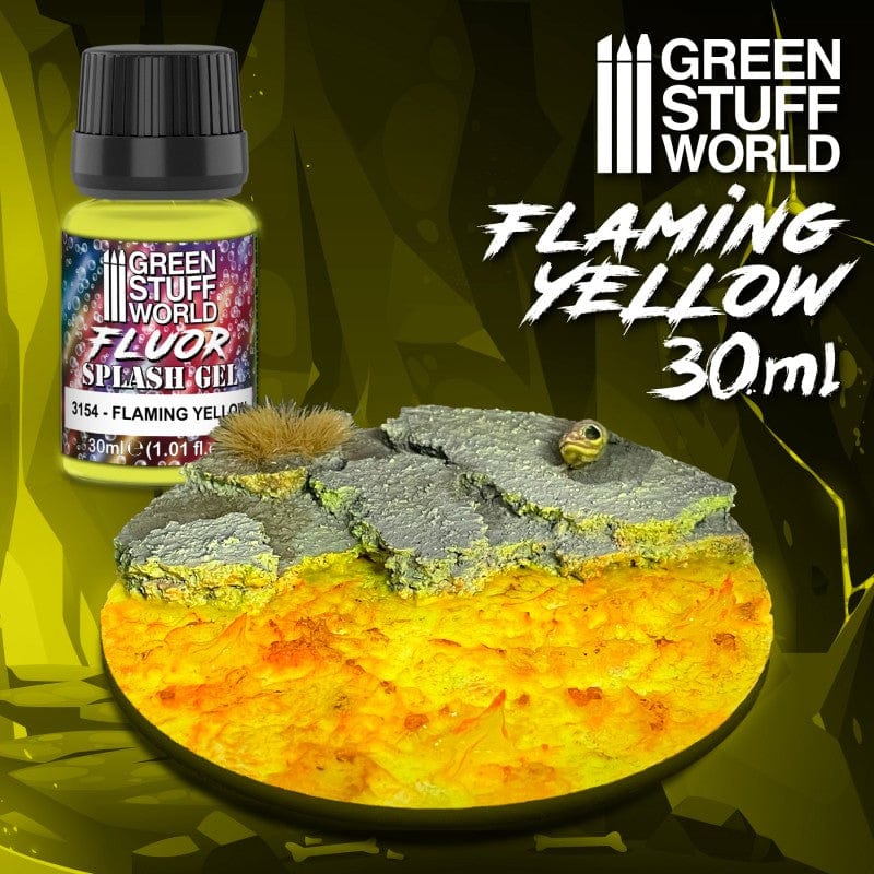 GSW Water Effects - Fluor Splash Gel 30ml - Flaming Yellow - Image 2