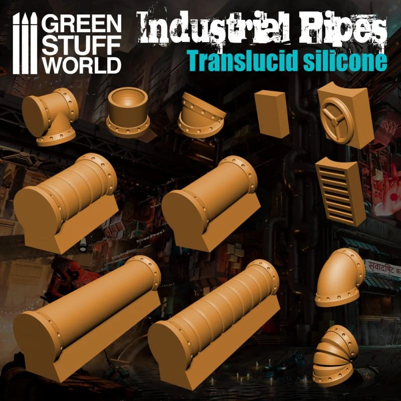 GSW Silicone Mold - Industrial Pipes - Image 2