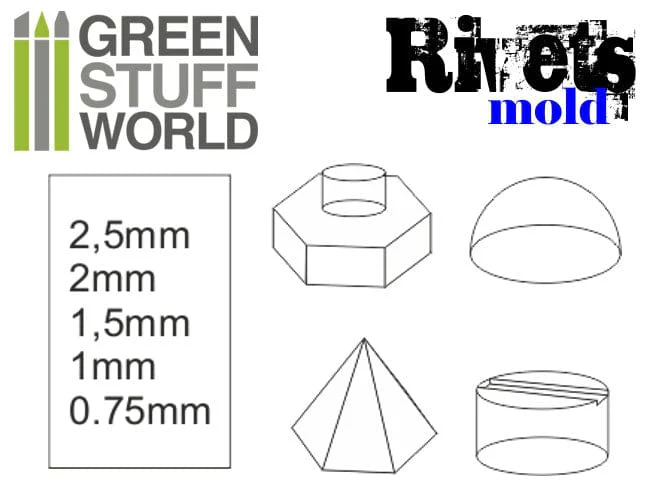 GSW Silicone Mold - Rivets - Image 3