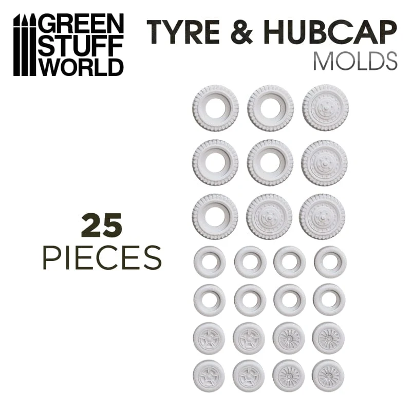GSW Silicone Mold - Tire and Hubcaps - Image 3