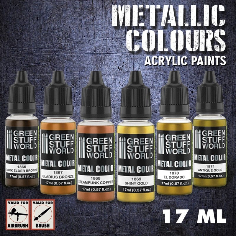 GSW Metallic Acrylics Paint Set - Gold Metallics - Image 2