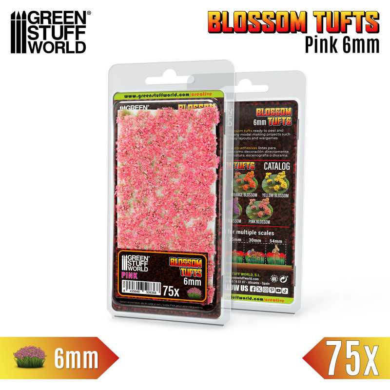 GSW Blossom Tufts 6mm - Pink Flowers x75 - Image 2