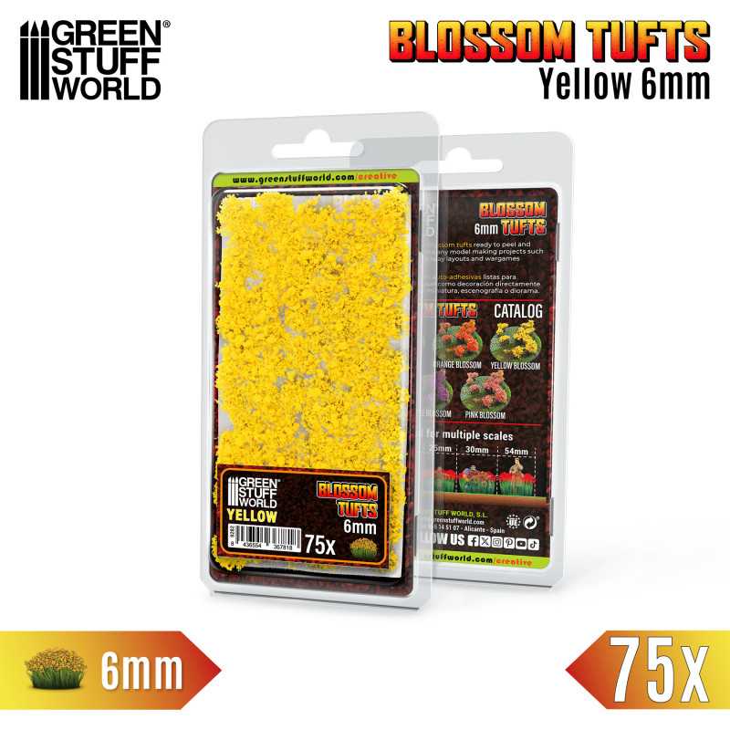 GSW Blossom Tufts 6mm - Yellow Flowers x75 - Image 2