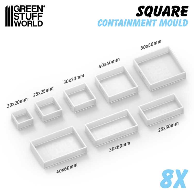 GSW Containment Moulds - Square Bases x8 - Image 2