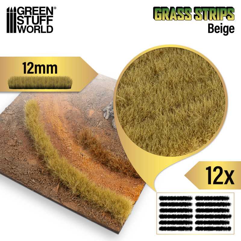 GSW Grass Strips 12mm - Beige - Image 2