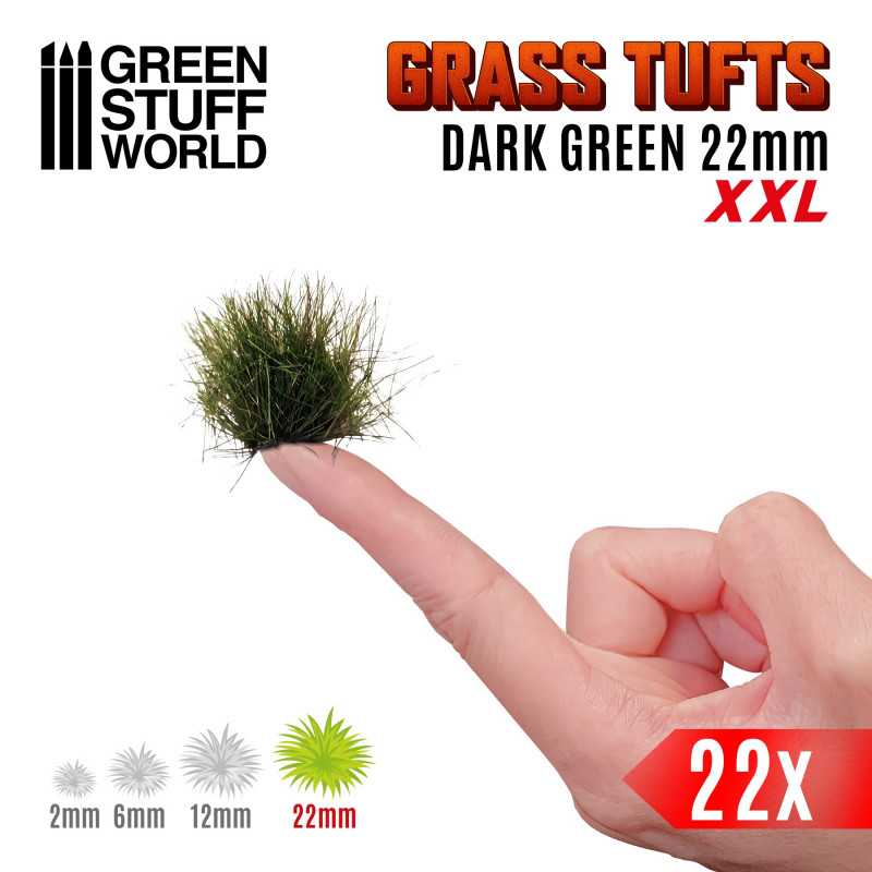 GSW Grass Tufts XXL 22mm - Dark Green - Image 2
