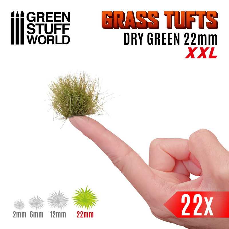 GSW Grass Tufts XXL 22mm - Dry Green - Image 2