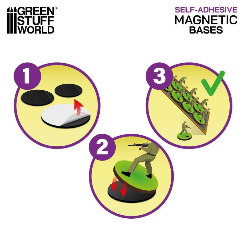 GSW Magnetic Adhesive Sheets - Precut Sizes - Oval 90x52mm - Image 2