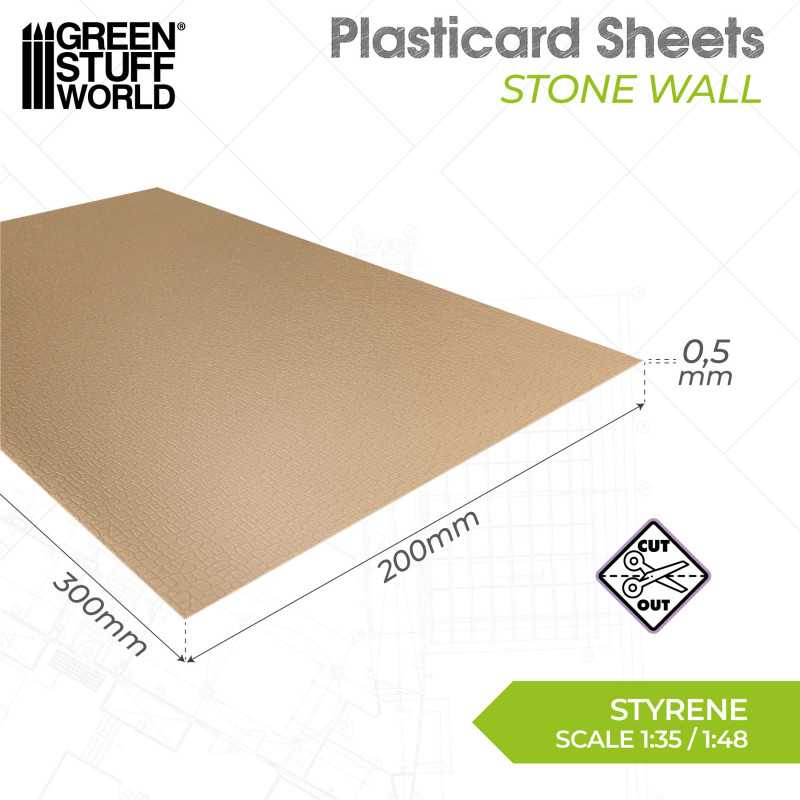 GSW Plasticard - Stone Wall - Image 2