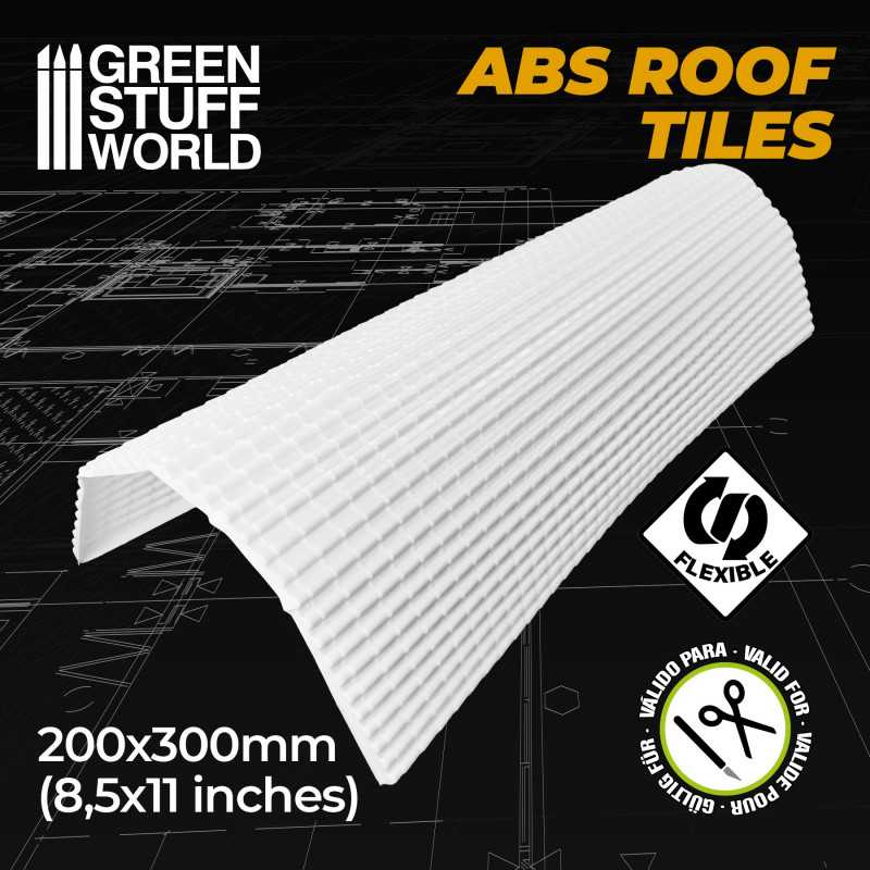 GSW Plasticard - Textured Roof Tiles Sheet 2,5x7mm - Image 2
