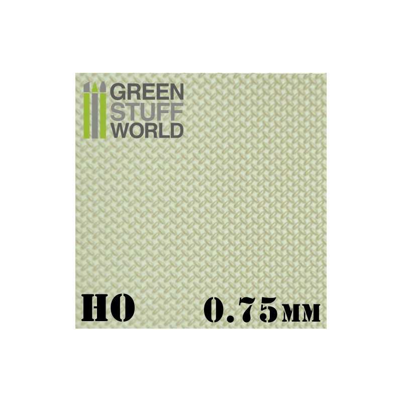 GSW Plasticard - Threaded Diamond Sheet HO 0.75mm - Image 2