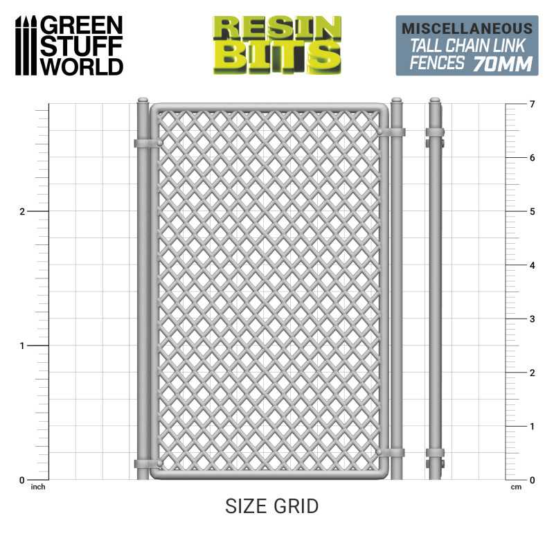 GSW Resin Basing Set - Chain Link Fences 70mm - Image 2