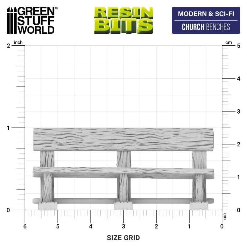 GSW Resin Basing Set - Church Benches - Image 2