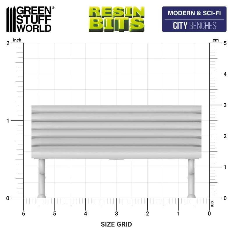 GSW Resin Basing Set - City Benches - Image 2