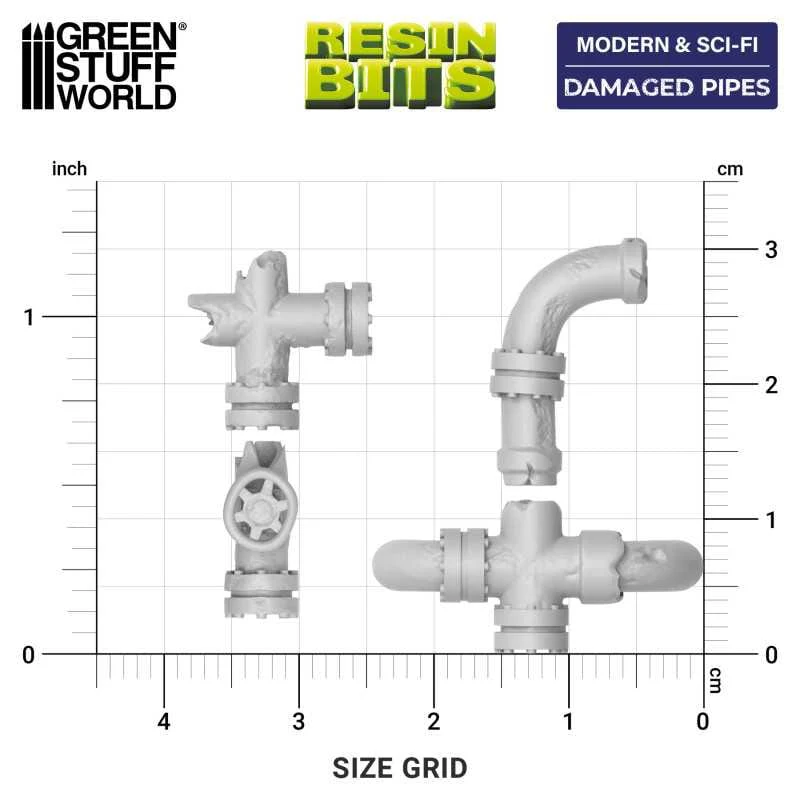 GSW Resin Basing Set - Damaged Pipes - Image 2