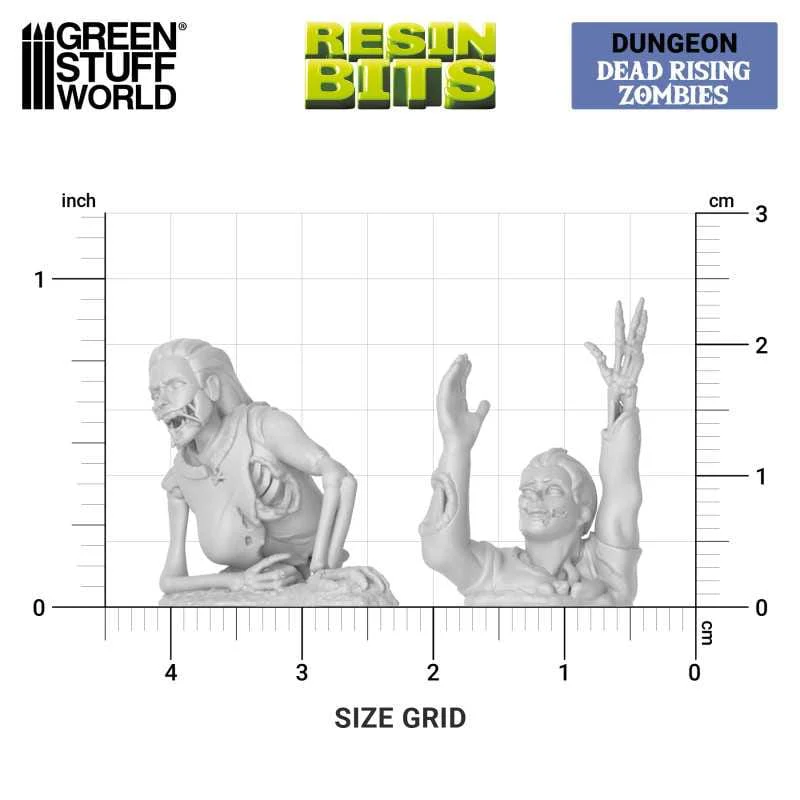GSW Resin Basing Set - Dead Rising Zombies 1:35 - Image 3