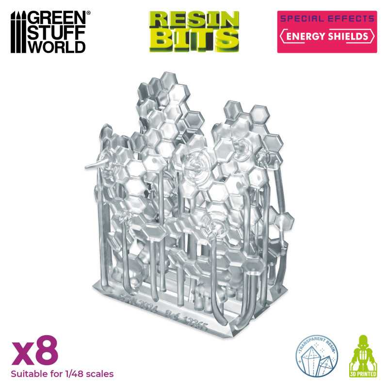GSW Resin Basing Set - Energy Shields Special Effects Clear Plastic - Image 2