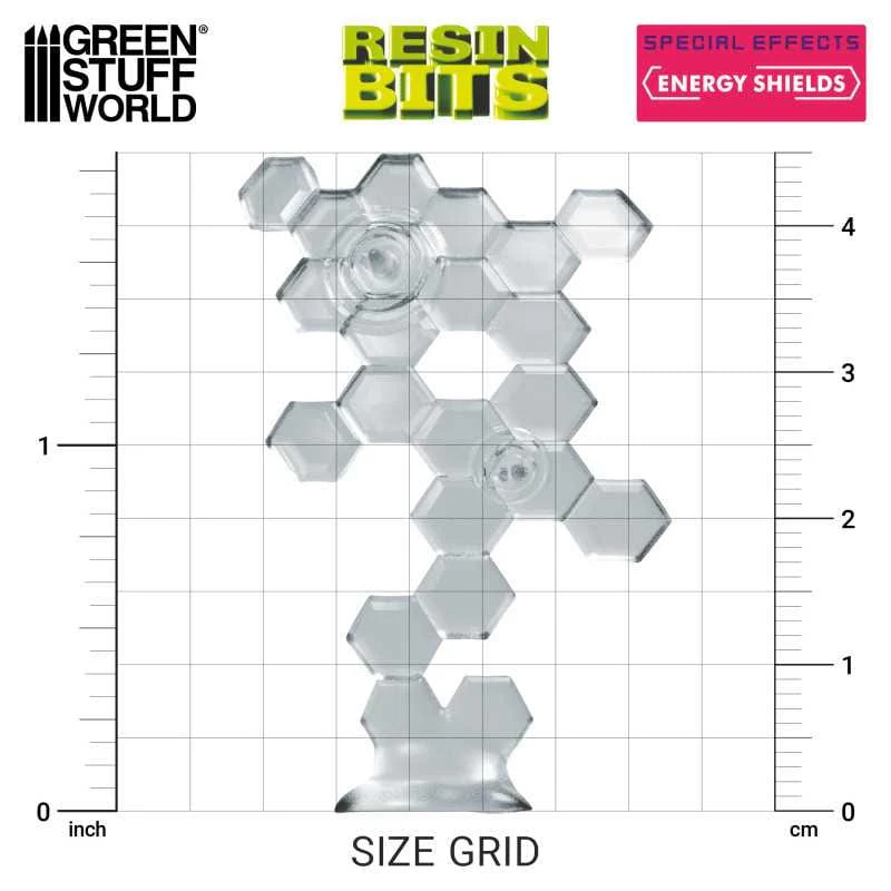 GSW Resin Basing Set - Energy Shields Special Effects Clear Plastic - Image 3