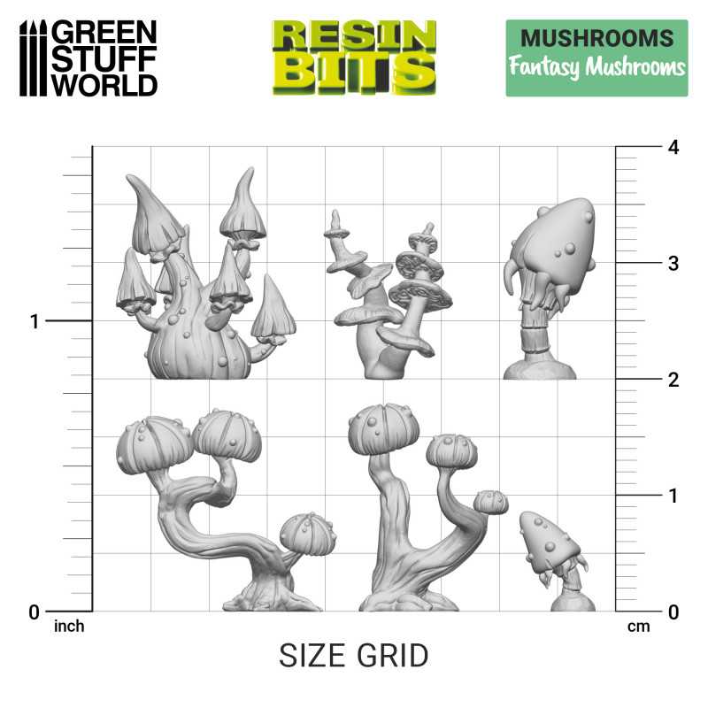 GSW Resin Basing Set - Fantasy Mushrooms - Image 2