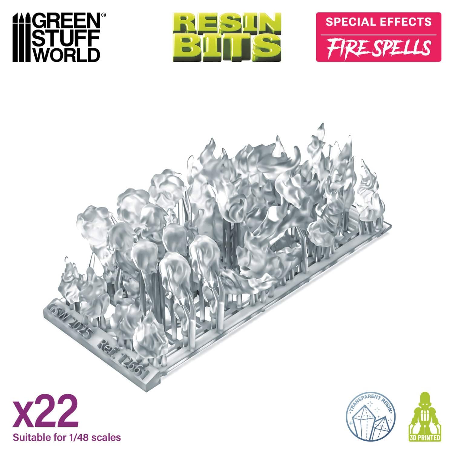 GSW Resin Basing Set - Fire Spells - Image 3