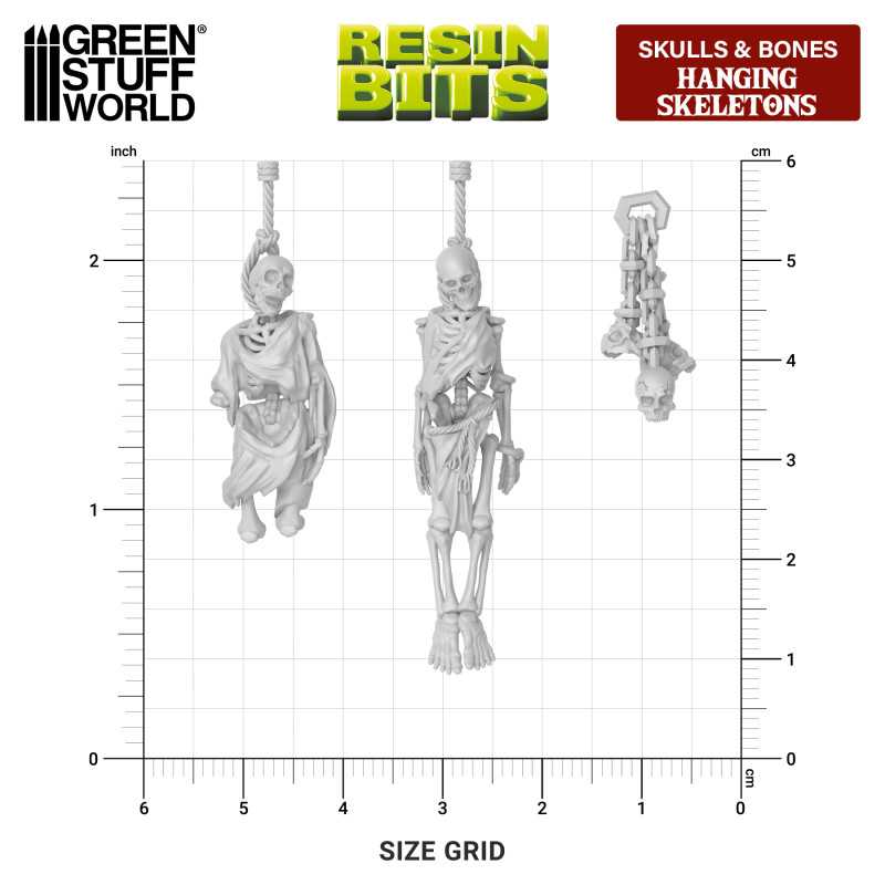 GSW Resin Basing Set - Hanging Skeletons 1:48 - Image 3