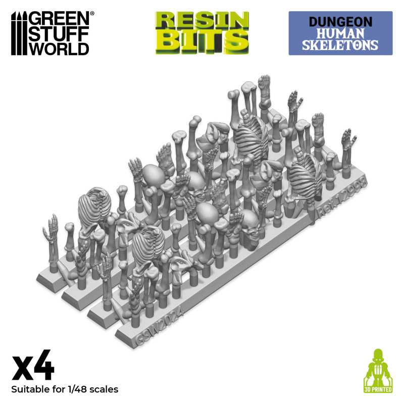 GSW Resin Basing Set - Human Skeletons 1:48 - Image 2