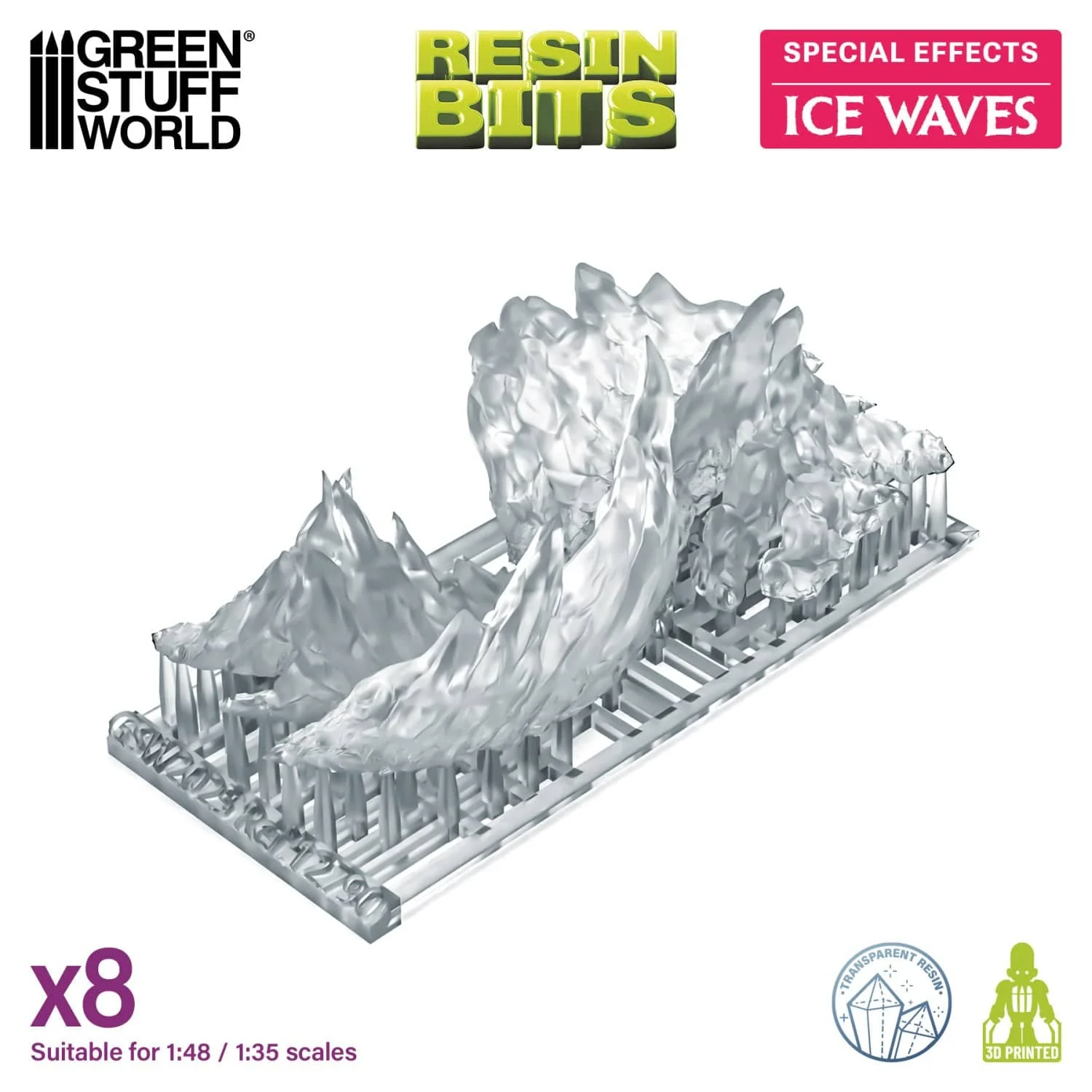 GSW Resin Basing Set - Ice Waves - Image 3