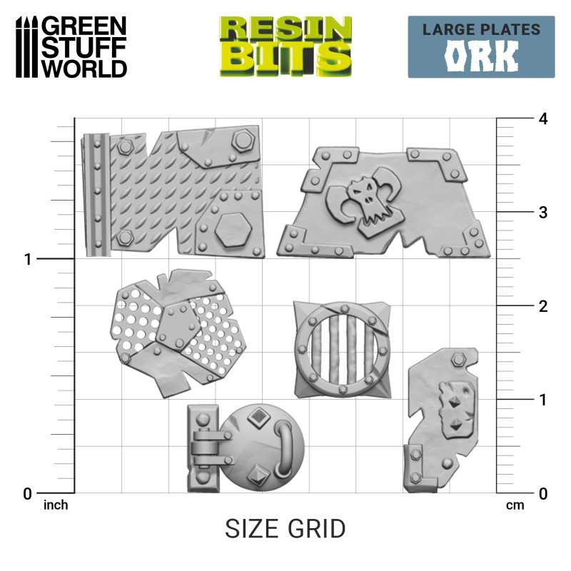 GSW Resin Basing Set - Large Ork plates - Image 2