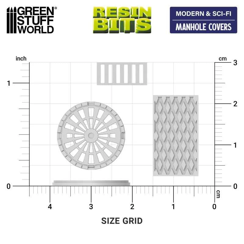 GSW Resin Basing Set - Manhole Covers - Image 2