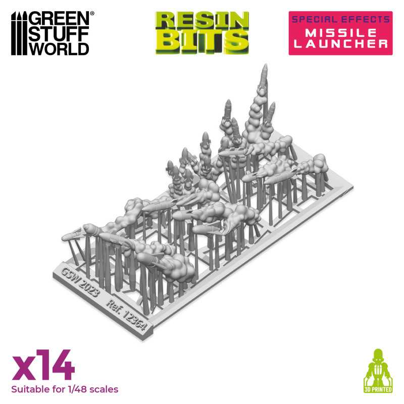 GSW Resin Basing Set - Missile Launcher Special Effects - Image 2