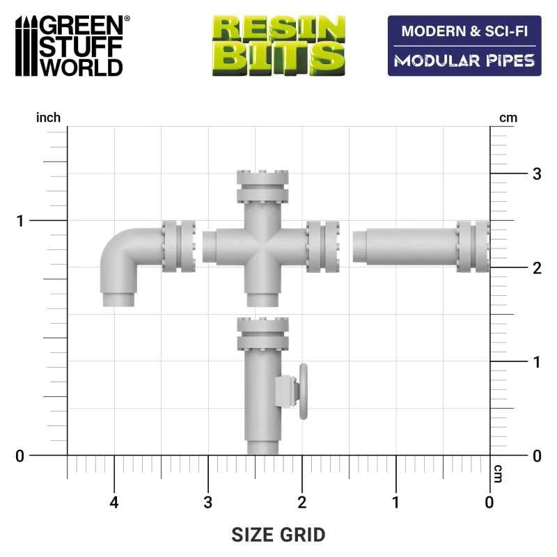 GSW Resin Basing Set - Modular Pipes - Image 2