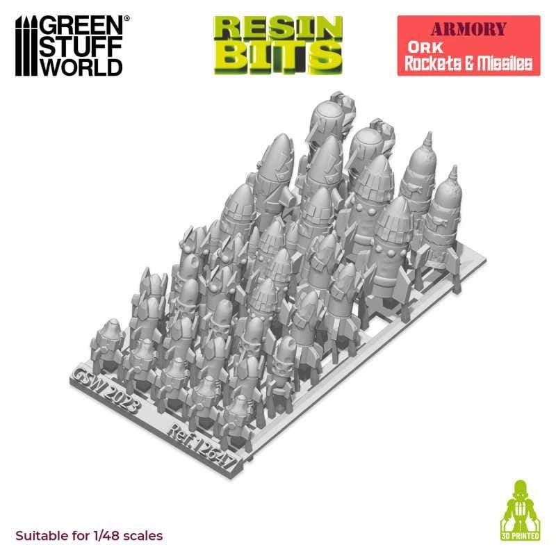 GSW Resin Basing Set: Ork Rockets and Missiles - Image 2