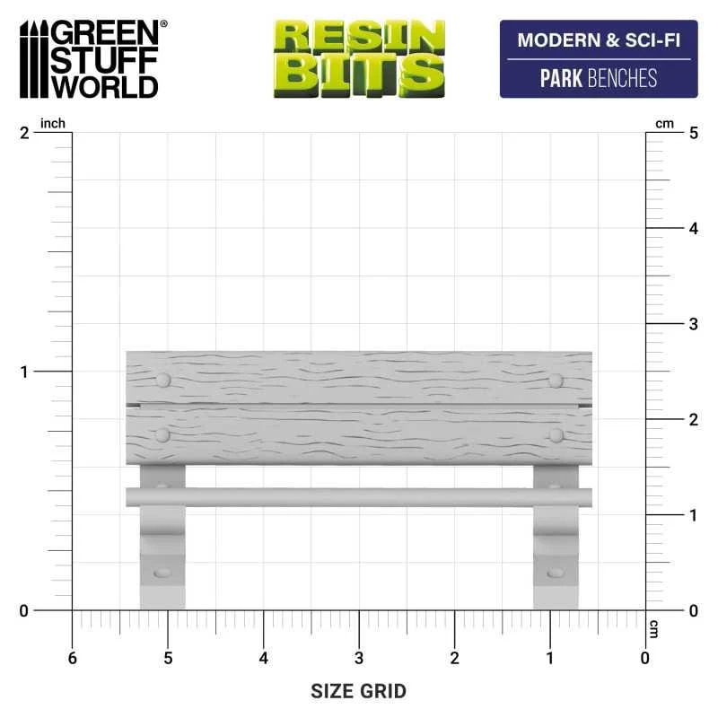 GSW Resin Basing Set - Park Benches - Image 2