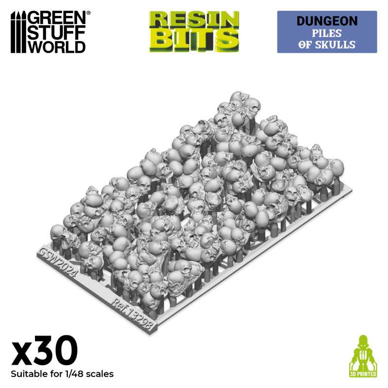 GSW Resin Basing Set - Piles of Skulls 1:48 - Image 2