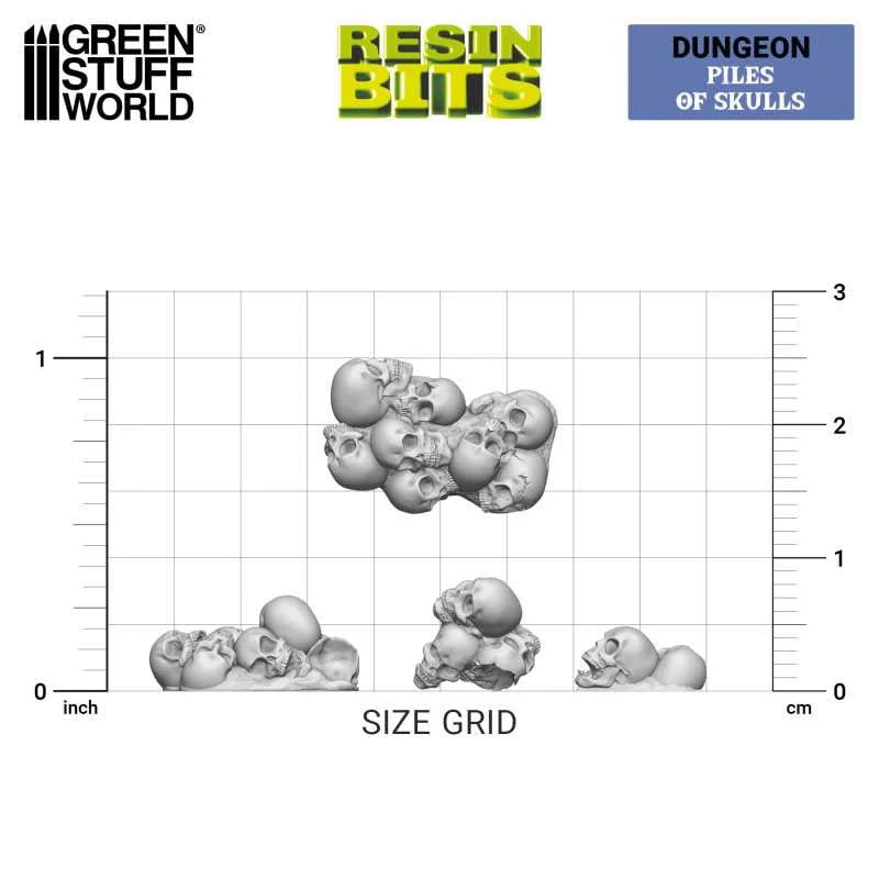 GSW Resin Basing Set - Piles of Skulls 1:48 - Image 3
