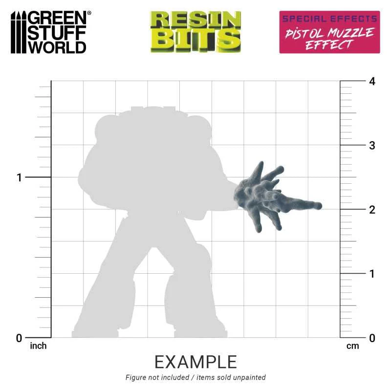 GSW Resin Basing Set - Pistol Muzzle Flash - Image 4