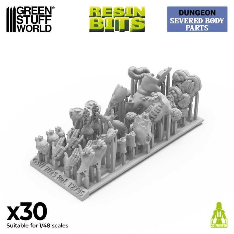 GSW Resin Basing Set - Severed Body Parts 1:48 - Image 2