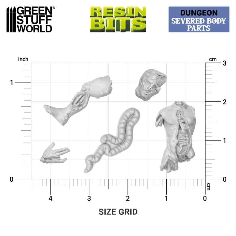 GSW Resin Basing Set - Severed Body Parts 1:48 - Image 3