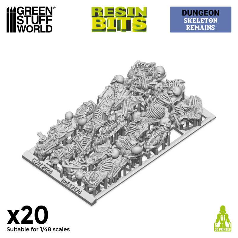GSW Resin Basing Set - Skeleton Remains 1:48 - Image 2