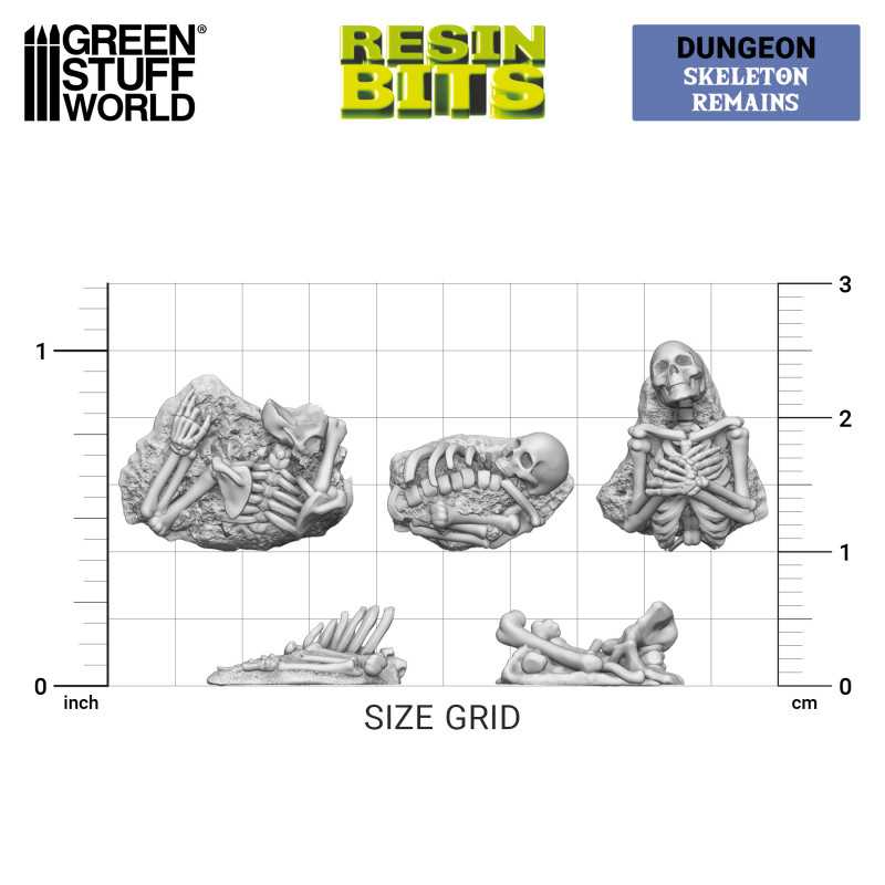 GSW Resin Basing Set - Skeleton Remains 1:48 - Image 3