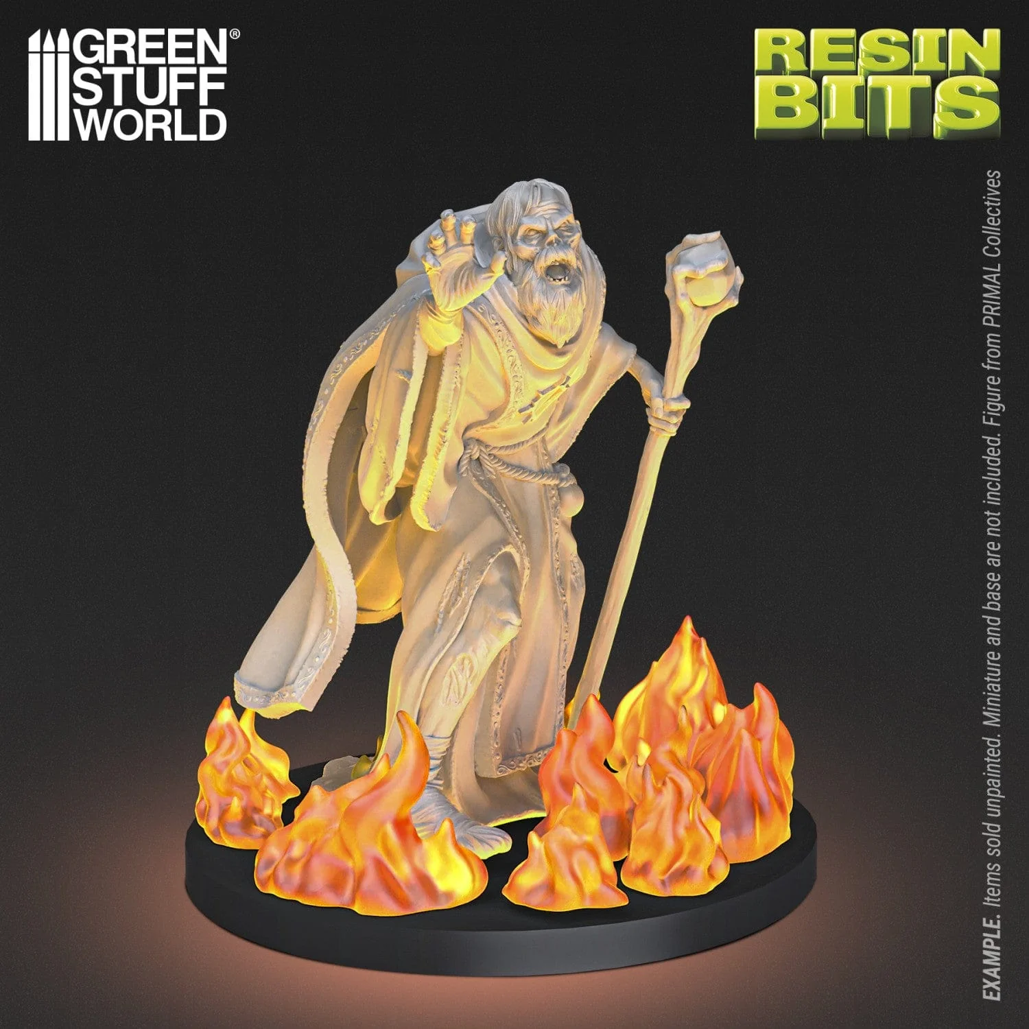 GSW Resin Basing Set - Small Fire Flames 1:48 & 1:35 - Image 2