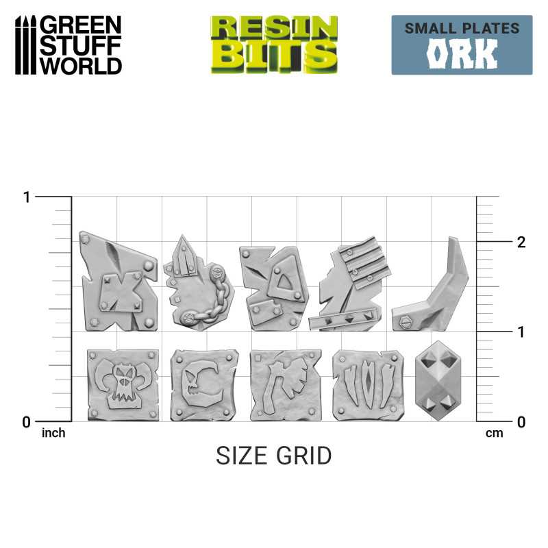 GSW Resin Basing Set - Small Ork plates - Image 2