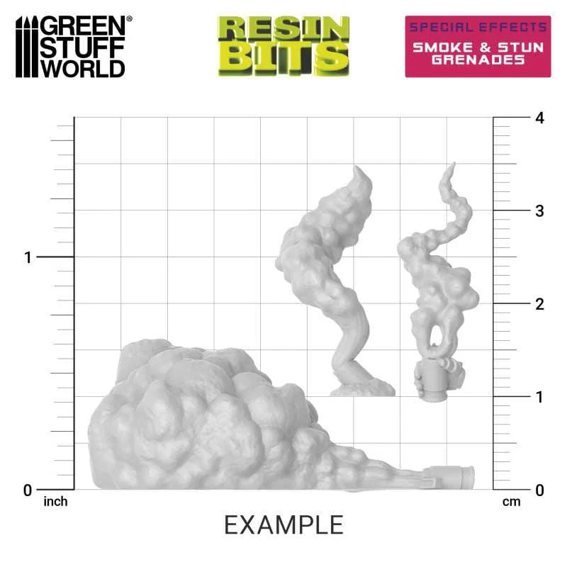 GSW Resin Basing Set - Smoke and Stun Grenades - Image 2