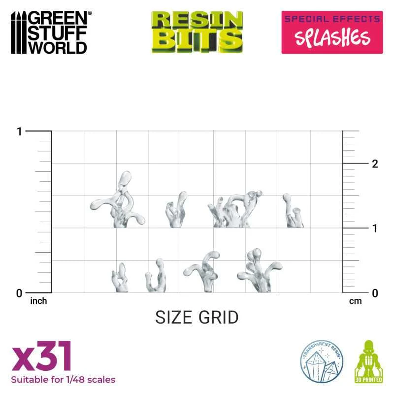 GSW Resin Basing Set - Splash Special Effects Clear Plastic - Image 3
