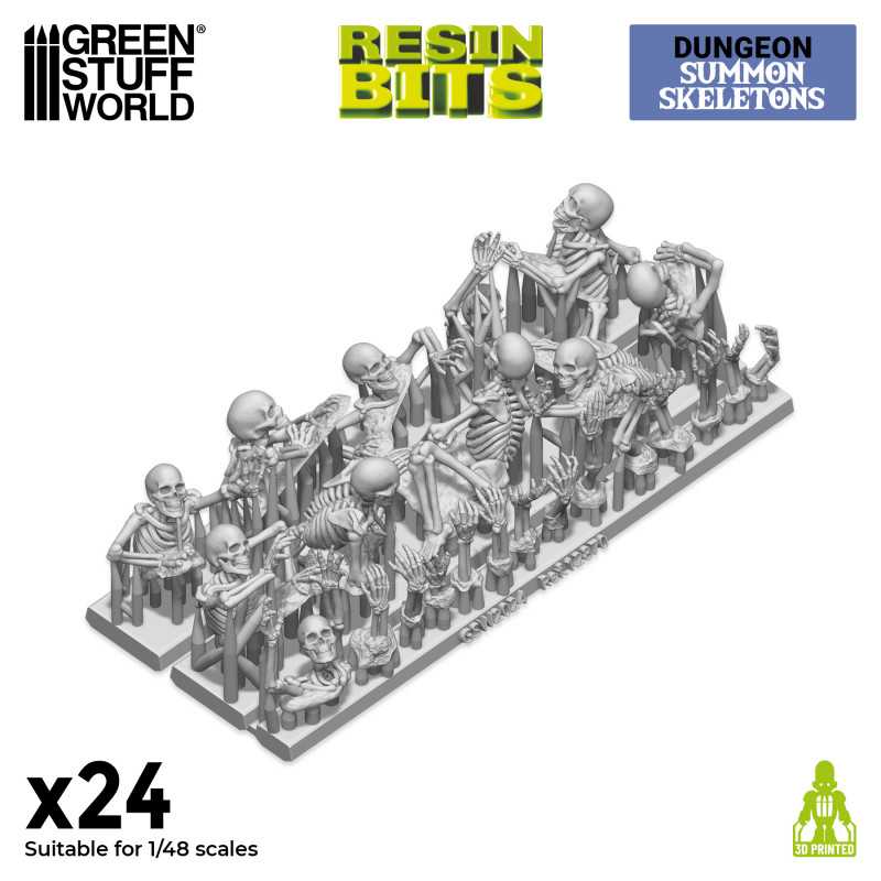 GSW Resin Basing Set - Summon Skeletons 1:48 - Image 2