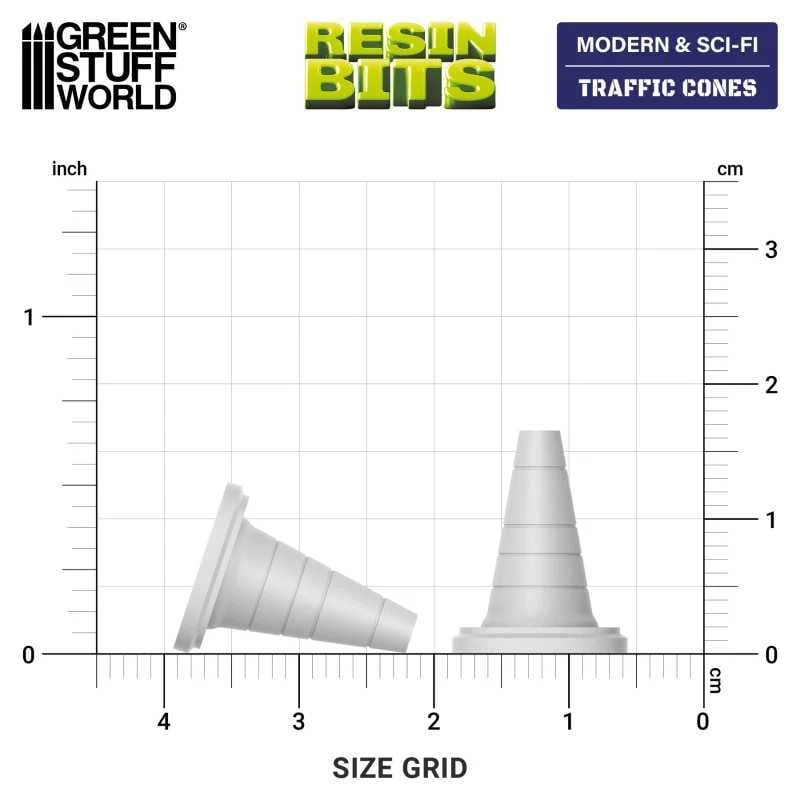 GSW Resin Basing Set - Traffic Cones 1:48 - Image 2