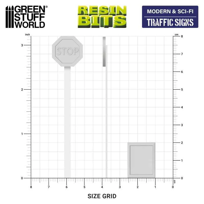 GSW Resin Basing Set - Traffic Signs 1:35 - Image 2