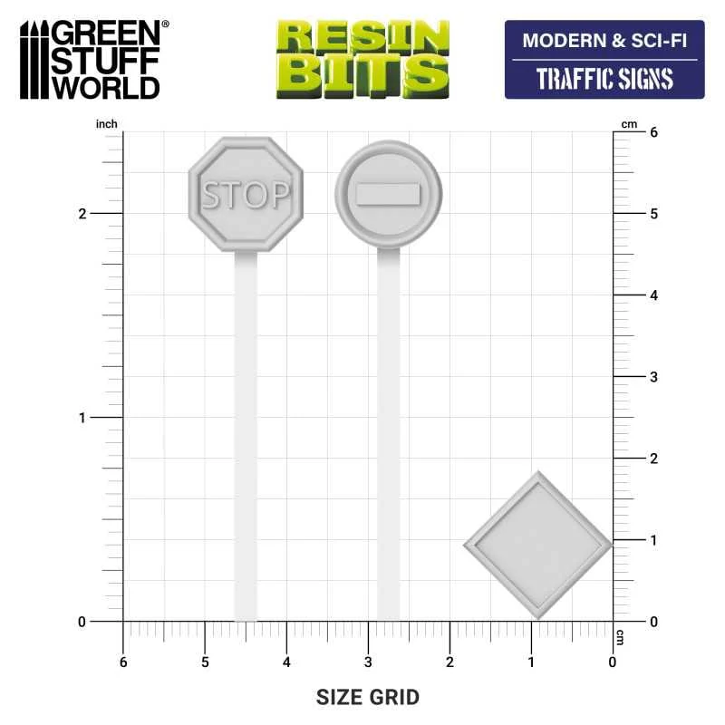 GSW Resin Basing Set - Traffic Signs 1:48 - Image 2