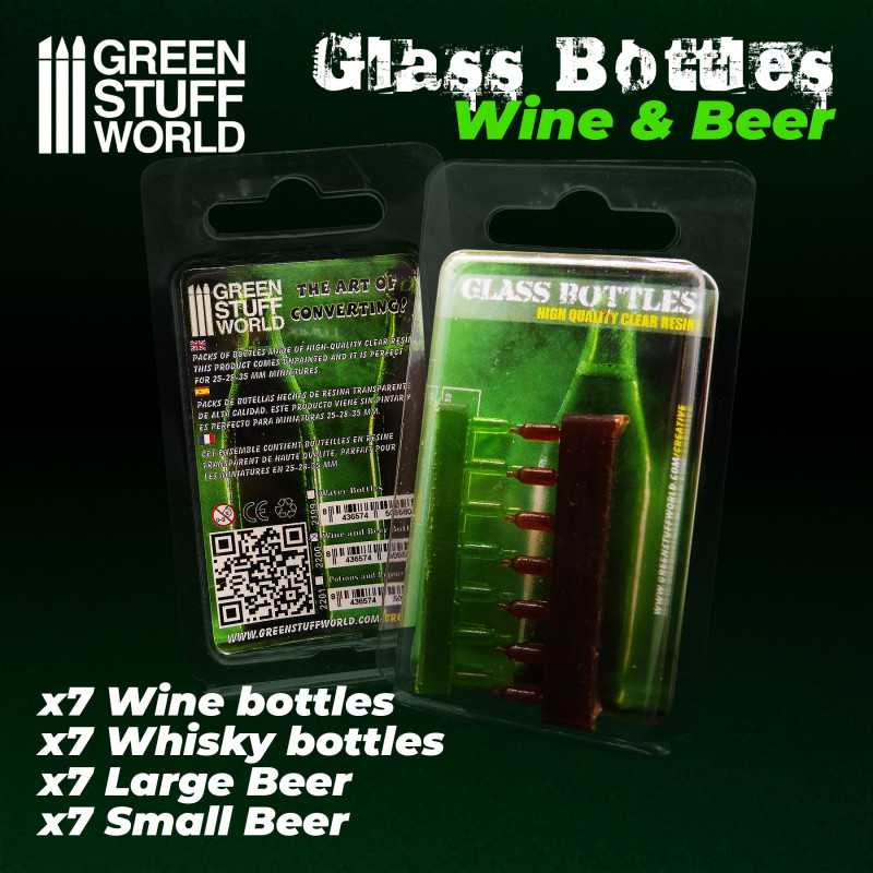 GSW Resin Basing Set - Wine and Beer Bottles - Clear - Image 3